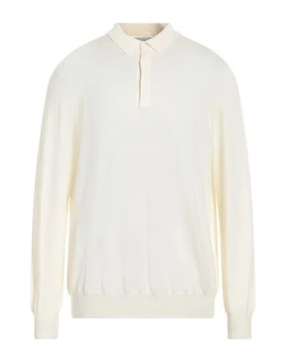 Gran Sasso Man Sweater Ivory Size 46 Virgin Wool In White