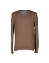 Gran Sasso Man Sweater Khaki Size 38 Cashmere In Brown