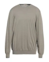 Gran Sasso Man Sweater Khaki Size 50 Cotton In Gray