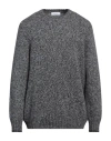 Gran Sasso Man Sweater Lead Size 48 Virgin Wool In Grey