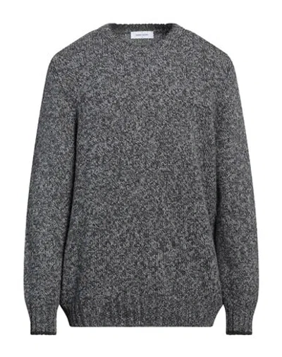 Gran Sasso Man Sweater Lead Size 48 Virgin Wool In Gray