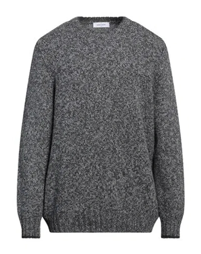 Gran Sasso Man Sweater Lead Size 48 Virgin Wool In Grey