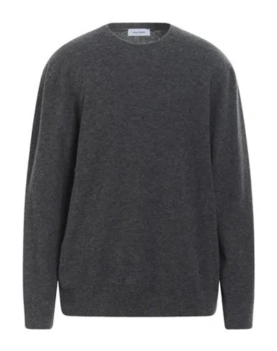 Gran Sasso Man Sweater Lead Size 50 Virgin Wool, Polyamide In Gray