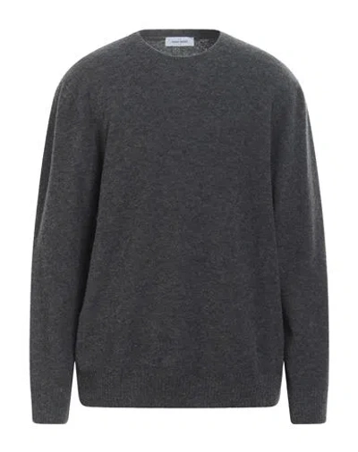 Gran Sasso Man Sweater Lead Size 46 Virgin Wool, Polyamide In Grey