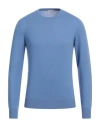 Gran Sasso Man Sweater Light Blue Size 38 Cashmere