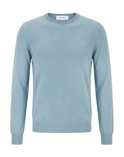 Gran Sasso Man Sweater Light Blue Size 38 Virgin Wool