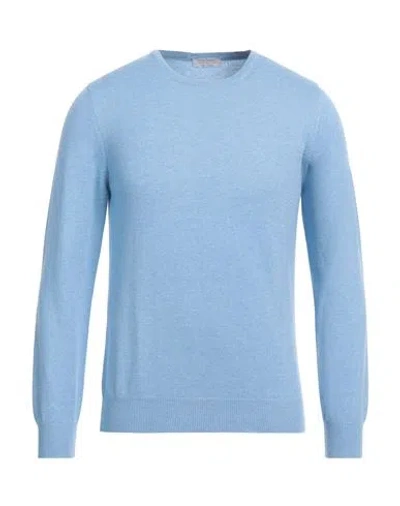 Gran Sasso Man Sweater Light Blue Size 38 Cashmere