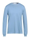 Gran Sasso Man Sweater Light Blue Size 42 Cotton