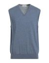 Gran Sasso Man Sweater Light Blue Size 44 Virgin Wool