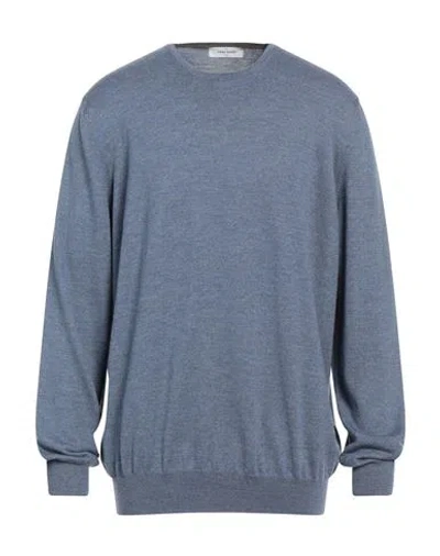 Gran Sasso Man Sweater Light Blue Size 50 Virgin Wool