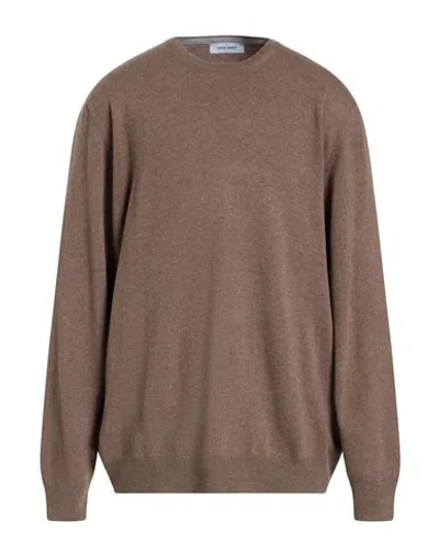 Gran Sasso Man Sweater Light Brown Size 46 Virgin Wool, Cashmere, Viscose In Multi
