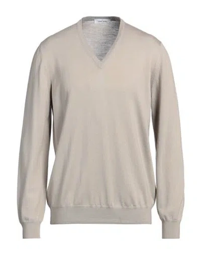 Gran Sasso Man Sweater Light Brown Size 48 Virgin Wool In Beige