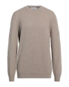 Gran Sasso Man Sweater Light Brown Size 48 Virgin Wool In Beige