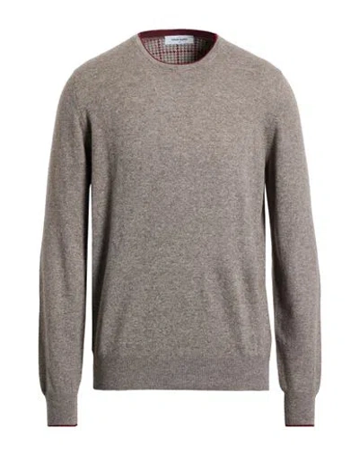 Gran Sasso Man Sweater Light Brown Size 50 Wool, Cashmere, Viscose In Neutral