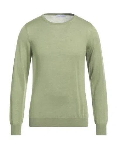Gran Sasso Man Sweater Light Green Size 46 Virgin Wool, Silk In Green