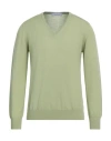Gran Sasso Man Sweater Light Green Size 50 Virgin Wool