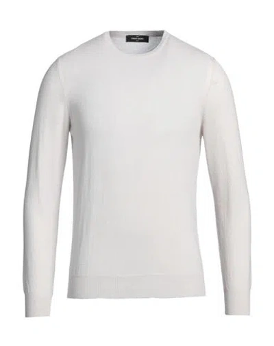 Gran Sasso Man Sweater Light Grey Size 38 Cashmere In Grey