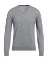 Gran Sasso Man Sweater Light Grey Size 38 Virgin Wool