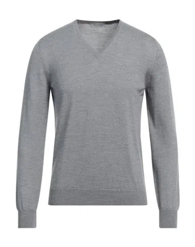 Gran Sasso Man Sweater Light Grey Size 38 Virgin Wool