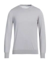 Gran Sasso Man Sweater Light Grey Size 40 Virgin Wool, Silk