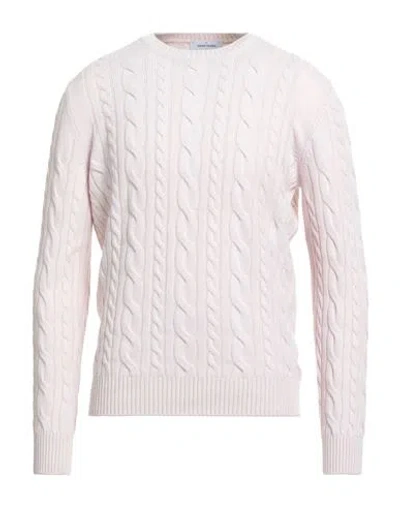 Gran Sasso Man Sweater Light Pink Size 44 Virgin Wool, Viscose, Cashmere