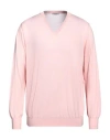Gran Sasso Man Sweater Light Pink Size 46 Virgin Wool