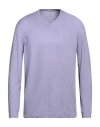 Gran Sasso Man Sweater Light Purple Size 42 Cotton