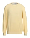 Gran Sasso Man Sweater Light Yellow Size 42 Virgin Wool In Yellow