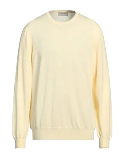 Gran Sasso Man Sweater Light Yellow Size 46 Cotton In Yellow