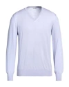 Gran Sasso Man Sweater Lilac Size 40 Cotton In Purple