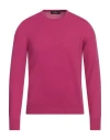 Gran Sasso Man Sweater Magenta Size 46 Cashmere