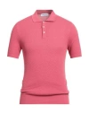 Gran Sasso Man Sweater Magenta Size 46 Cotton In Pink