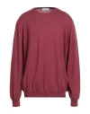 Gran Sasso Man Sweater Magenta Size 50 Virgin Wool
