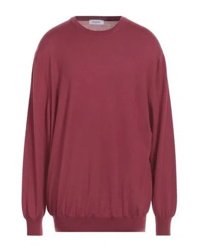 Gran Sasso Man Sweater Mauve Size 50 Virgin Wool In Purple