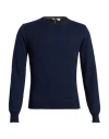 Gran Sasso Man Sweater Midnight Blue Size 36 Virgin Wool