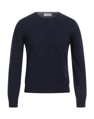 Gran Sasso Man Sweater Midnight Blue Size 36 Virgin Wool, Viscose, Cashmere