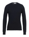 Gran Sasso Man Sweater Midnight Blue Size 40 Virgin Wool