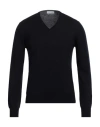 Gran Sasso Man Sweater Midnight Blue Size 38 Virgin Wool