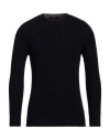 Gran Sasso Man Sweater Midnight Blue Size 38 Virgin Wool