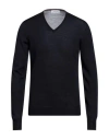 Gran Sasso Man Sweater Midnight Blue Size 38 Virgin Wool, Polyester, Polyurethane