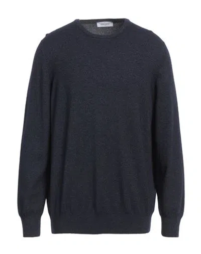 Gran Sasso Man Sweater Midnight Blue Size 46 Virgin Wool, Viscose, Cashmere
