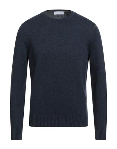 GRAN SASSO GRAN SASSO MAN SWEATER MIDNIGHT BLUE SIZE 38 VIRGIN WOOL, VISCOSE, CASHMERE