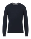 Gran Sasso Man Sweater Midnight Blue Size 40 Cashmere