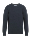 Gran Sasso Man Sweater Midnight Blue Size 40 Virgin Wool
