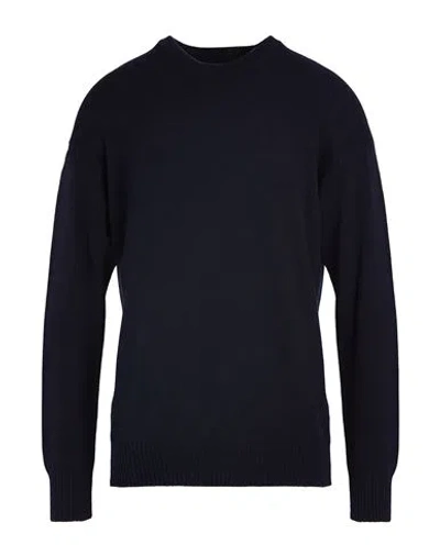 Gran Sasso Man Sweater Midnight Blue Size 42 Virgin Wool