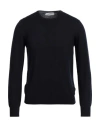 Gran Sasso Man Sweater Midnight Blue Size 44 Virgin Wool In Blue