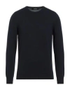 Gran Sasso Man Sweater Midnight Blue Size 46 Cashmere In Blue