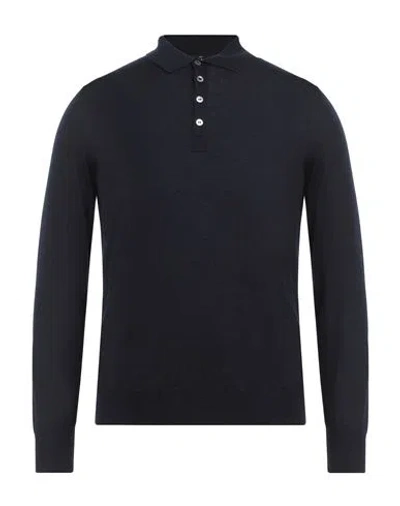 Gran Sasso Man Sweater Midnight Blue Size 46 Cashmere, Silk