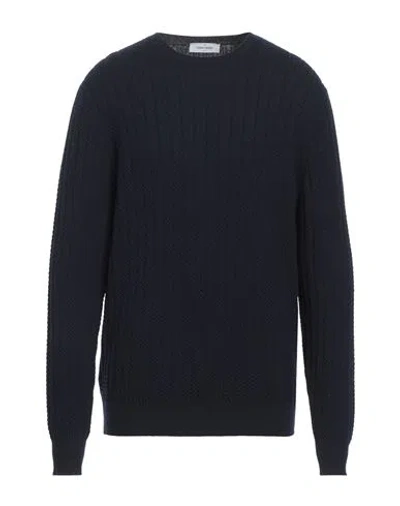 Gran Sasso Man Sweater Midnight Blue Size 46 Virgin Wool In Neutral