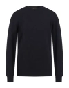 Gran Sasso Man Sweater Midnight Blue Size 48 Cashmere